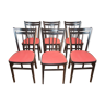 6 chaises anglaise de bistrot 1973