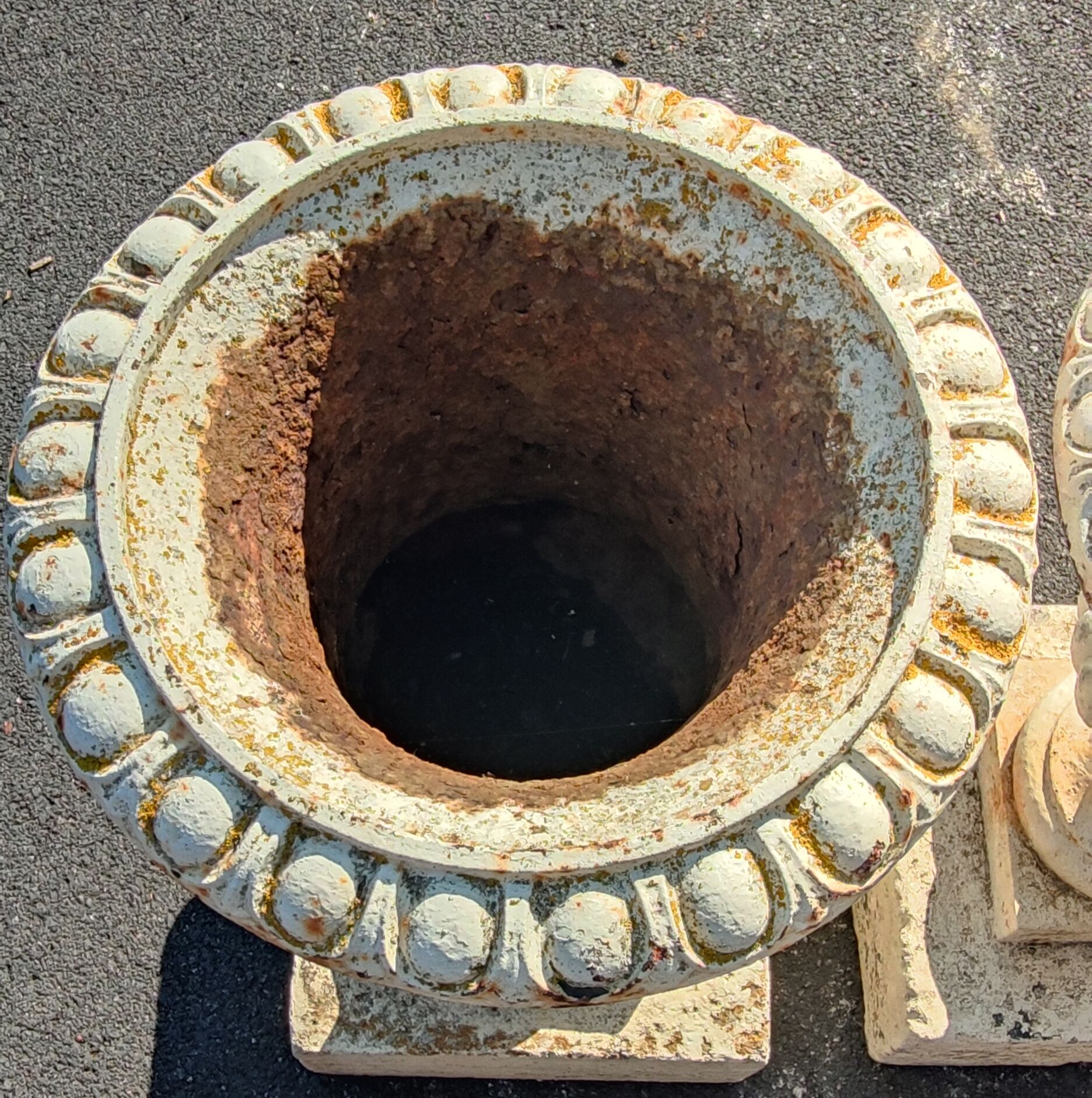 Pair of ancient medici cast iron