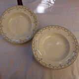 8 hollow plates Violetta/Longwy