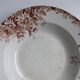 Large deep plate Terre de fer Gien Autumn