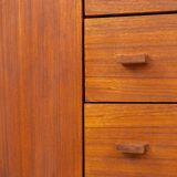 Modernist sideboard in teak (Belgium, 1950s).