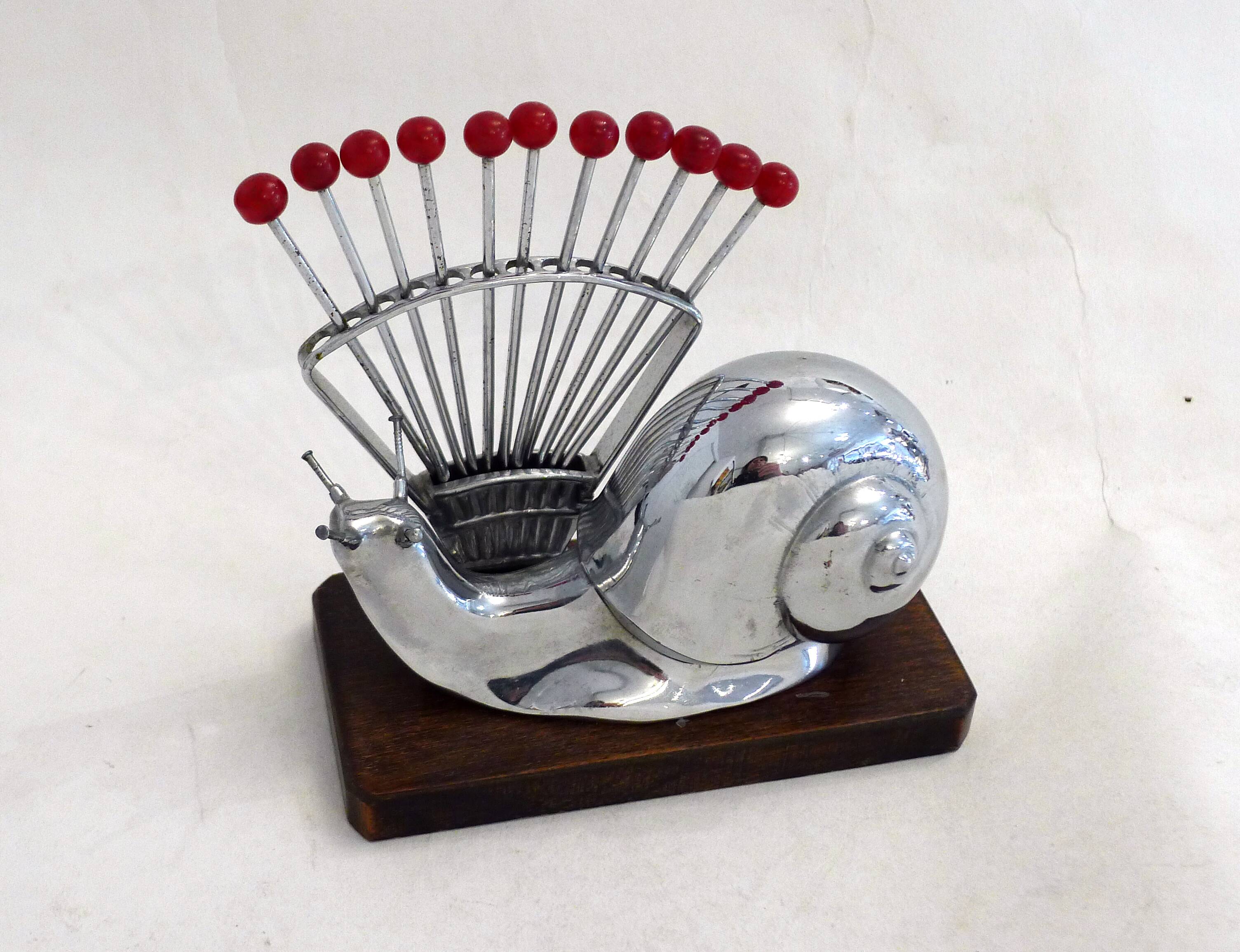 Set of snail forks / Art Deco aperitif 1930s