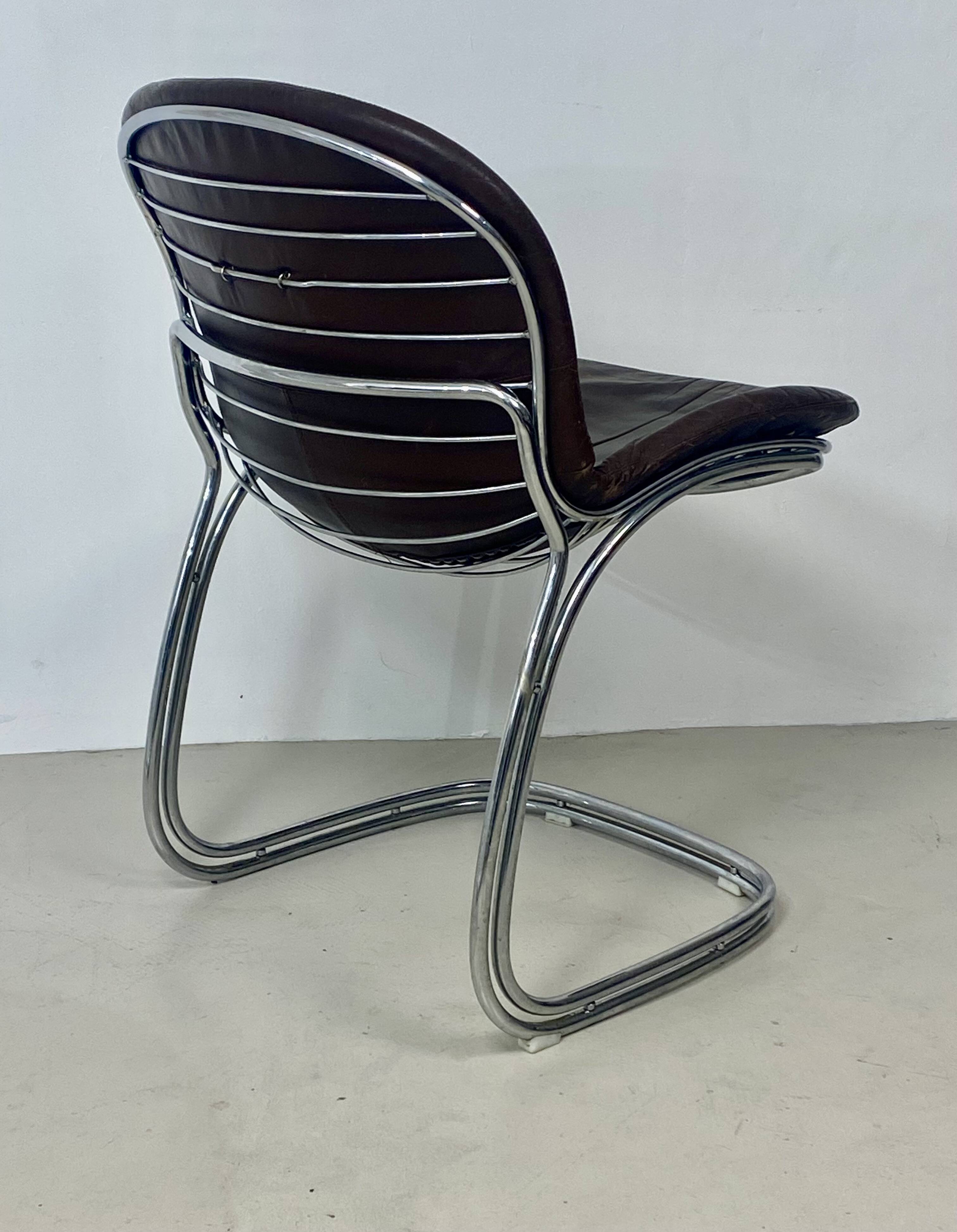 Lot de six chaises “Sabrina” – Gastone Rinaldi pour Rima Italie