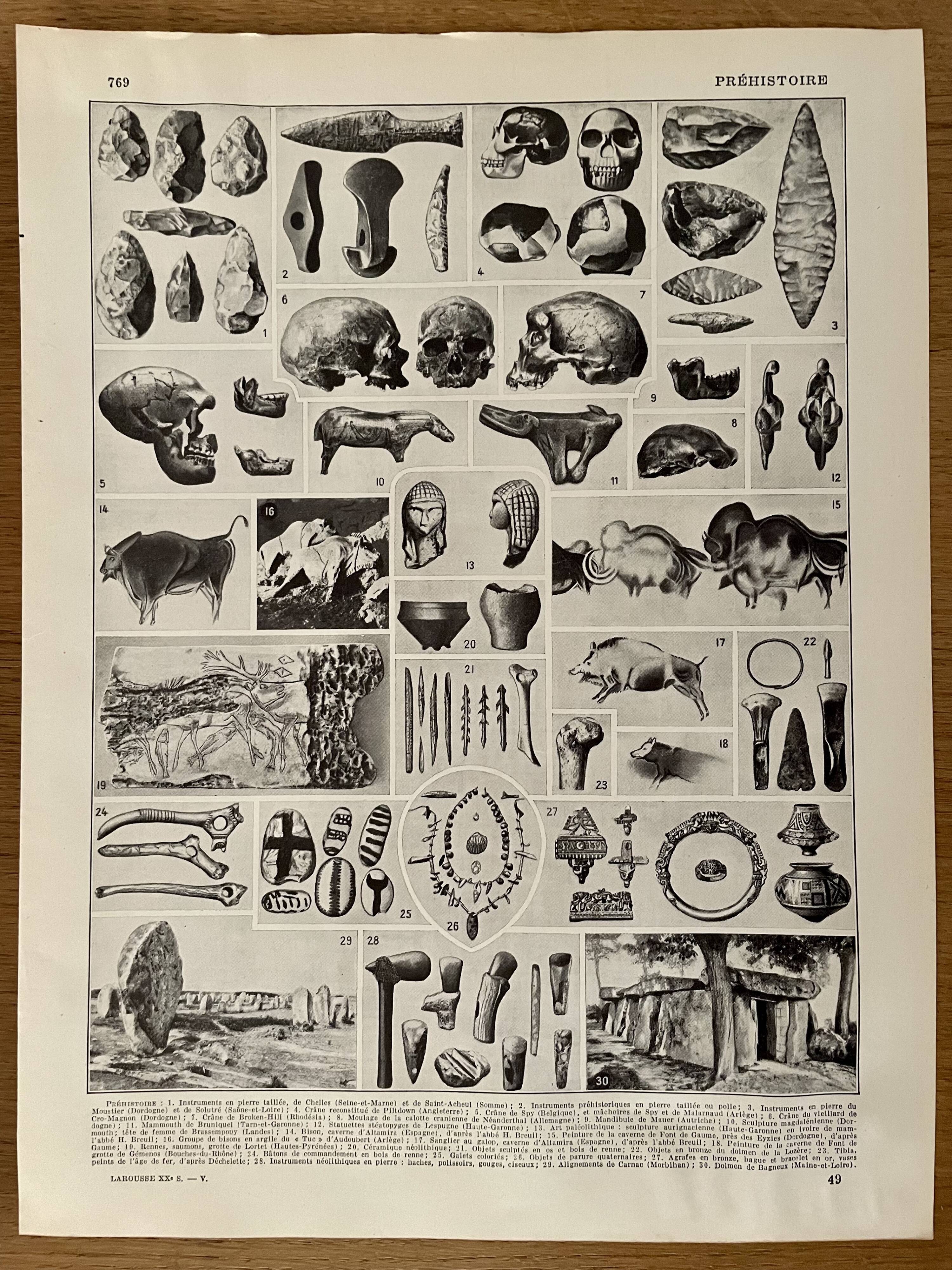 Photographic plate on the prehistory of 1928
