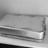 Old metal surgical instrument box