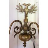 Brass applique with birds