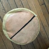 Moroccan pouf leather