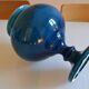 Vase bleu céramique craquelé  H : 28 cm