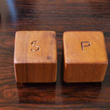 Scandinavian salt and pepper in teak