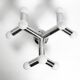 Very rare 1960s Space Age Chrome ceiling lamp by J.T. Kalmar Austria