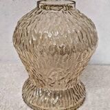 Vintage Amber Cut Glass Lampshade