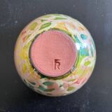 Signed bowl painted with stencil