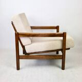 Vintage Armchair in Beige Boucle, 1970s