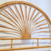 1970s rattan headboard
