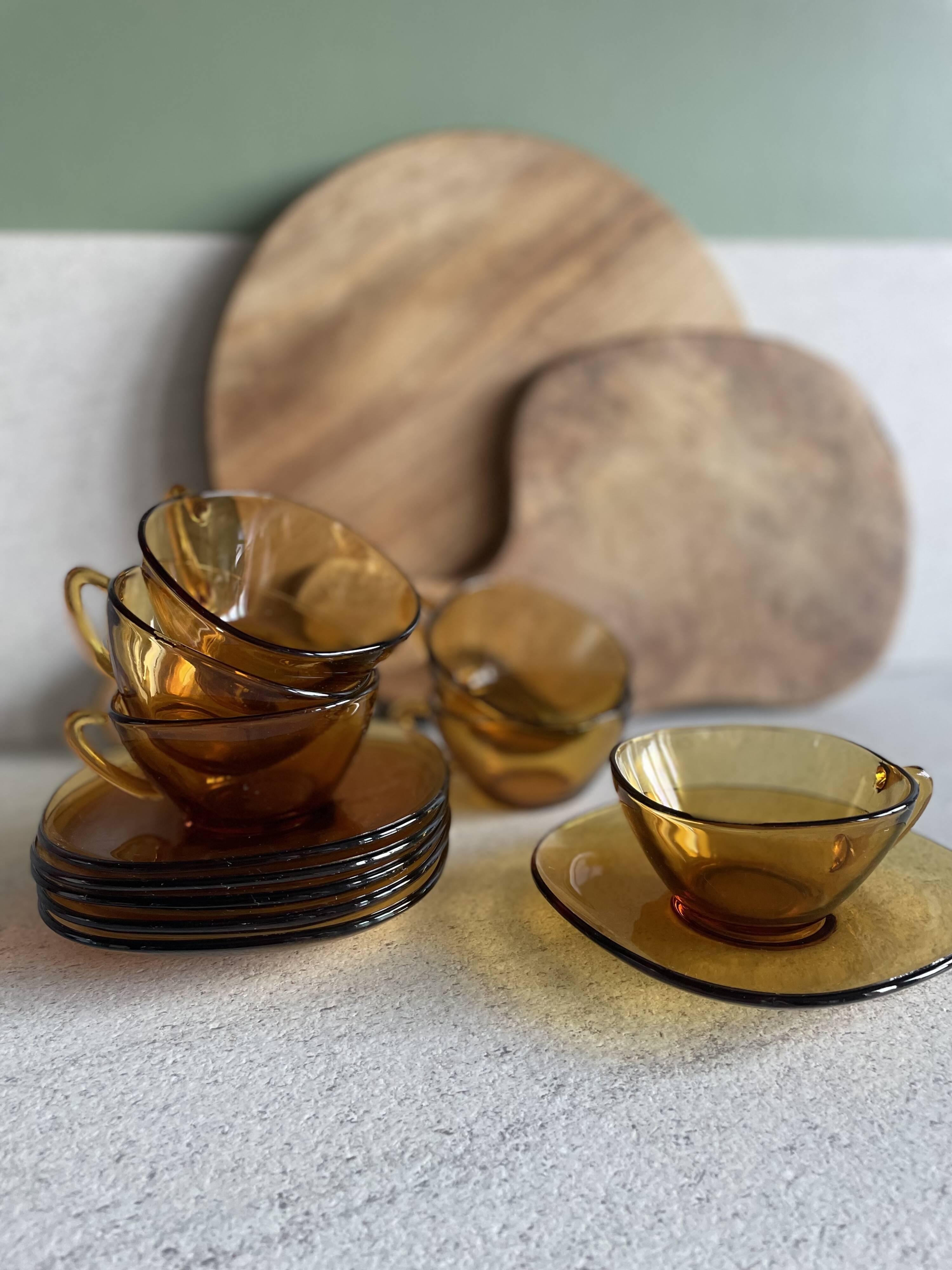 X6 cup and saucer x6 vereco