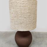 Vintage ceramic table lamp XL 'earth tones'