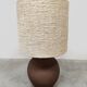 Vintage ceramic table lamp XL 'earth tones'