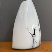 White and Green glass vase by Pomax Hom collection