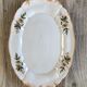 Flowery oval dish