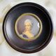 miniature portrait of an elegant woman, hand-painted by the painter Hil