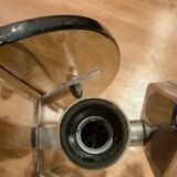 Stunning smoked glass wall sconces from the 1970s.