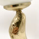 Vintage brass sea lion lamp