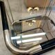 Brass and glass side coffee table 1970