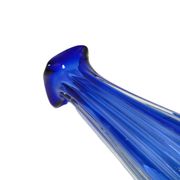 Vase, mid-century modern, blue glass, by J. Hospodka, Czechoslovakia, 1960s.