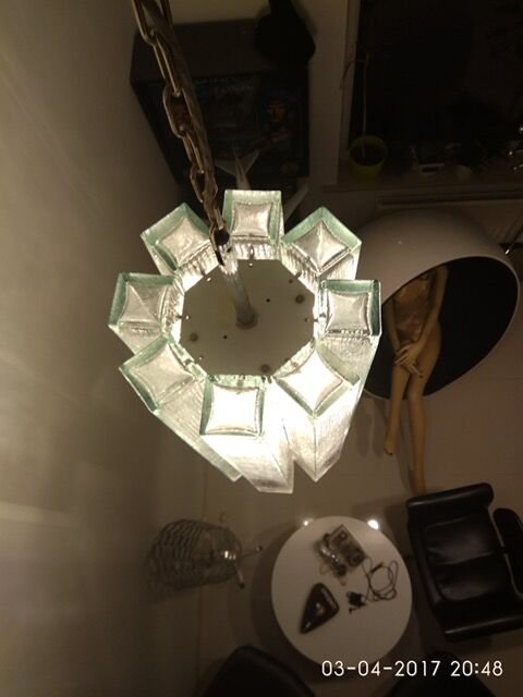 Suspension Doria in glass