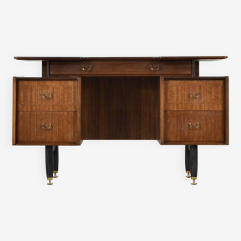 Bureau 'Librenza' des années 1950 par Donald Gomme pour G Plan en bois de Tola. Vintage / Moderne