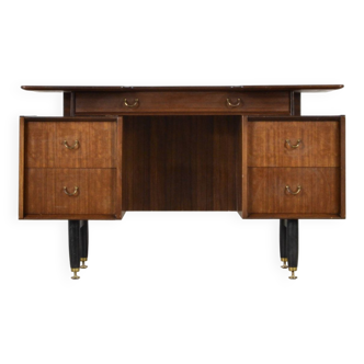 'Librenza' desk from the 1950s by Donald Gomme for G Plan in Tola wood. Vintage / Modern