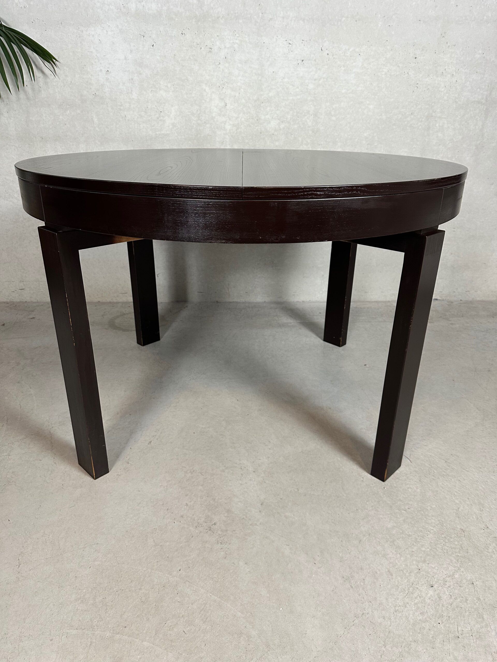 Adjustable vintage dining table (round/oval) – 1970s
