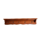 Wall-Mounted Coat Rack Rustic Wooden Shelf