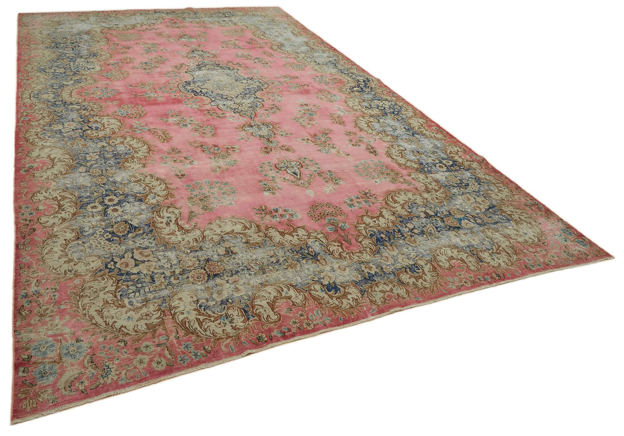 Tapis vintage unique fait à la main 300 cm x 494 cm