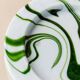 Vert Murano glass swirl bowl by Sergio Asti for Venini, Italian 1970s