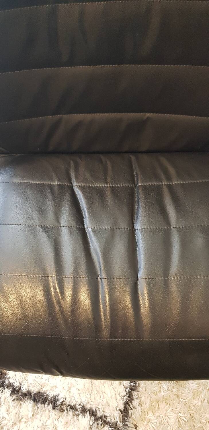 Leather armchair attributed to Richard Sapper