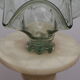 Corbeille en verre forme panier