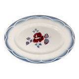 Grand plat de service ovale Digoin Sarreguemines modèle Magali.