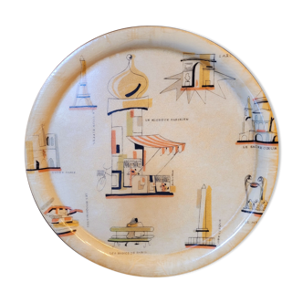 Vintage tray 50s 60s Paris