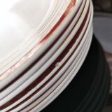 10 Ceranord porcelain dessert plates