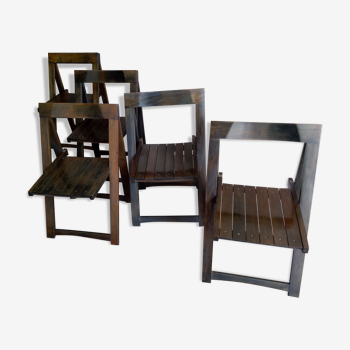 Set 5 folding chairs