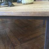 Table basse bois et fer