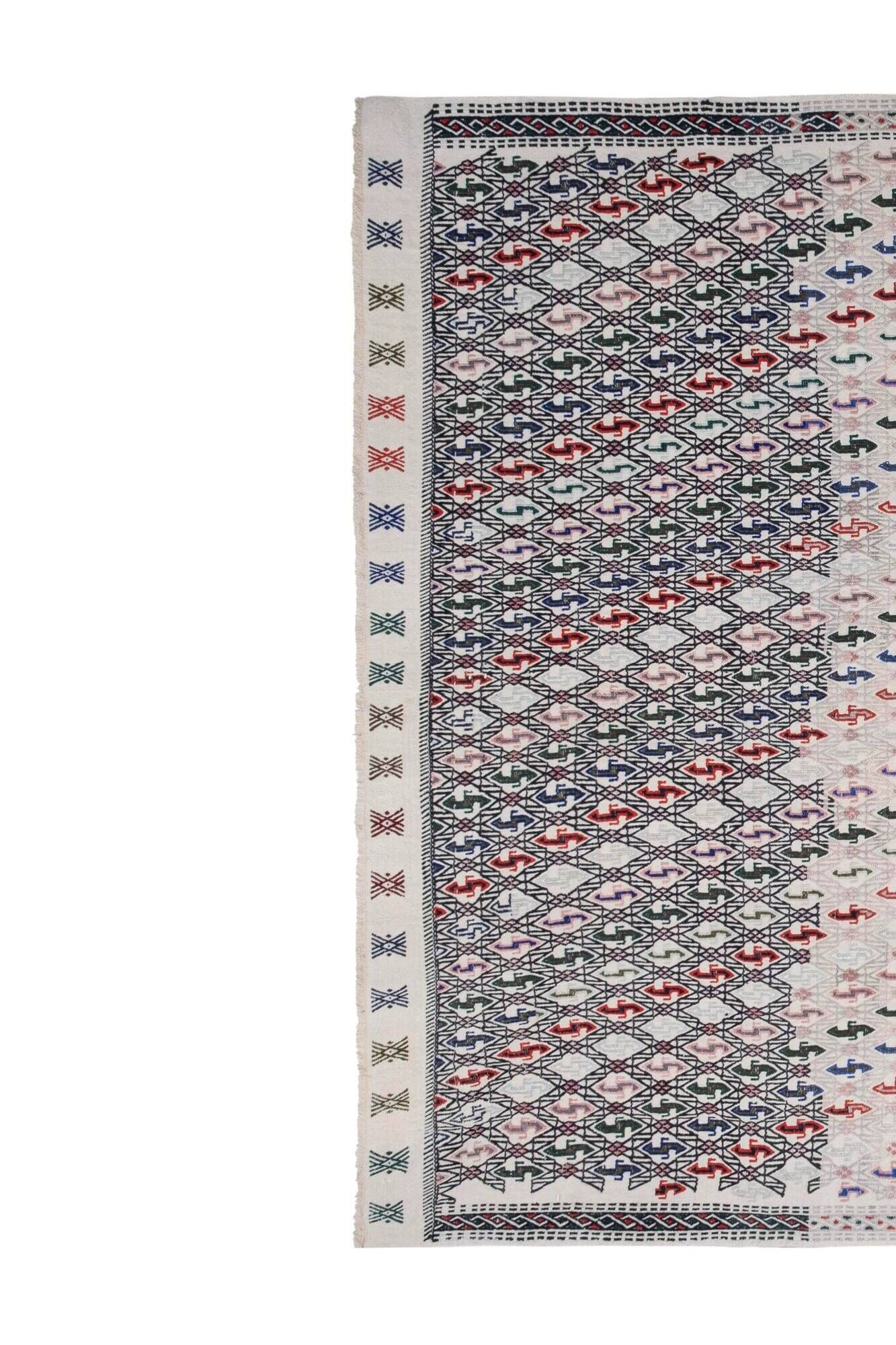 Vintage Turkish kilim, handwoven, 175x238 cm.