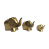Set of 3 Brass Elephants Figur