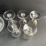 Carafe et 6 verres cristal taillé XIXème