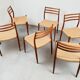 Ensemble de 6 chaises modèle 78 en teck par Niels O. Møller