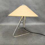 Helena Frantova Mid-Century Table Lamp, Chrome and Paper, 1960s