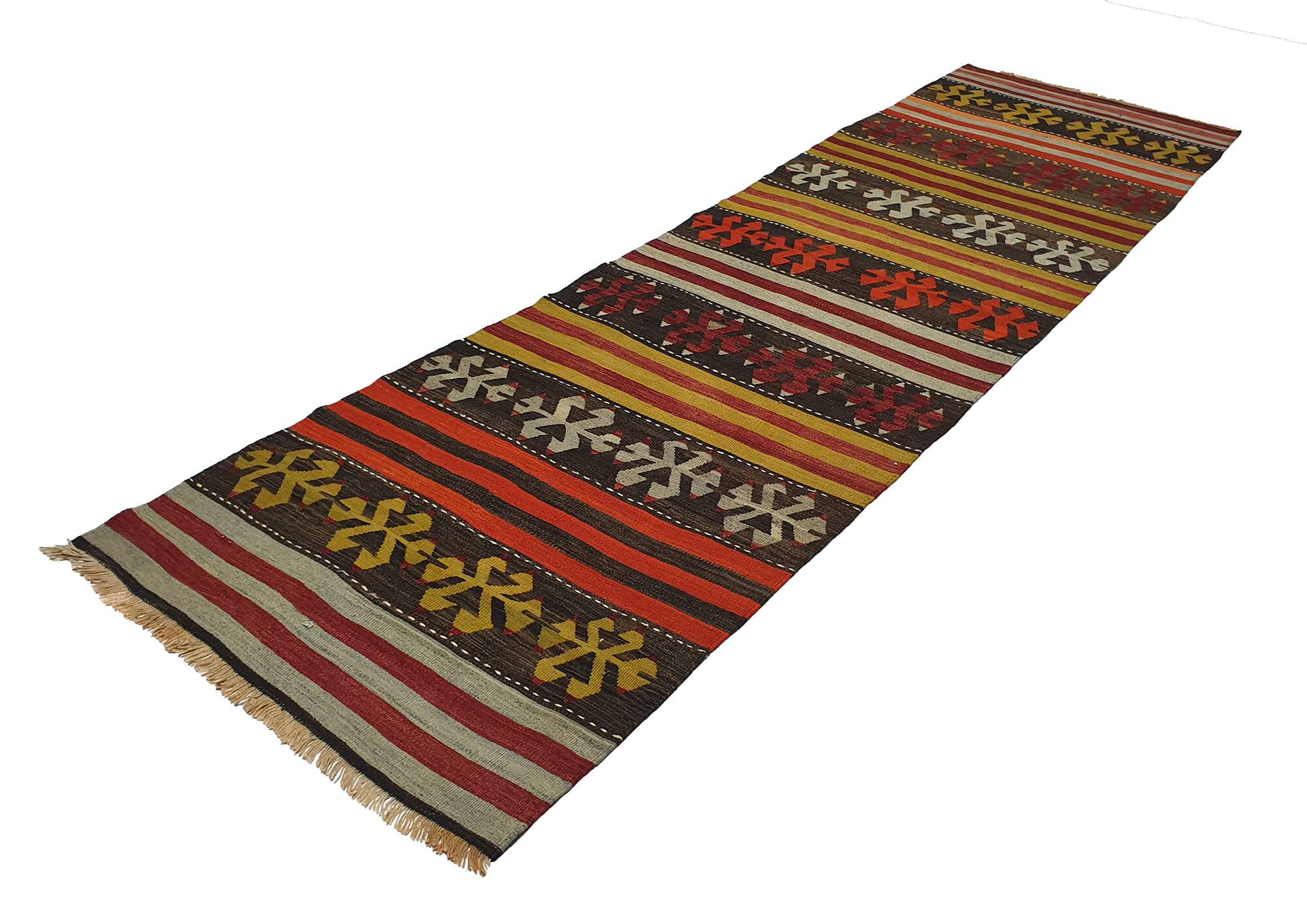 Turkish kilim rug, 324x0.87 cm, MYK-820