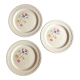 3 assiettes vintage