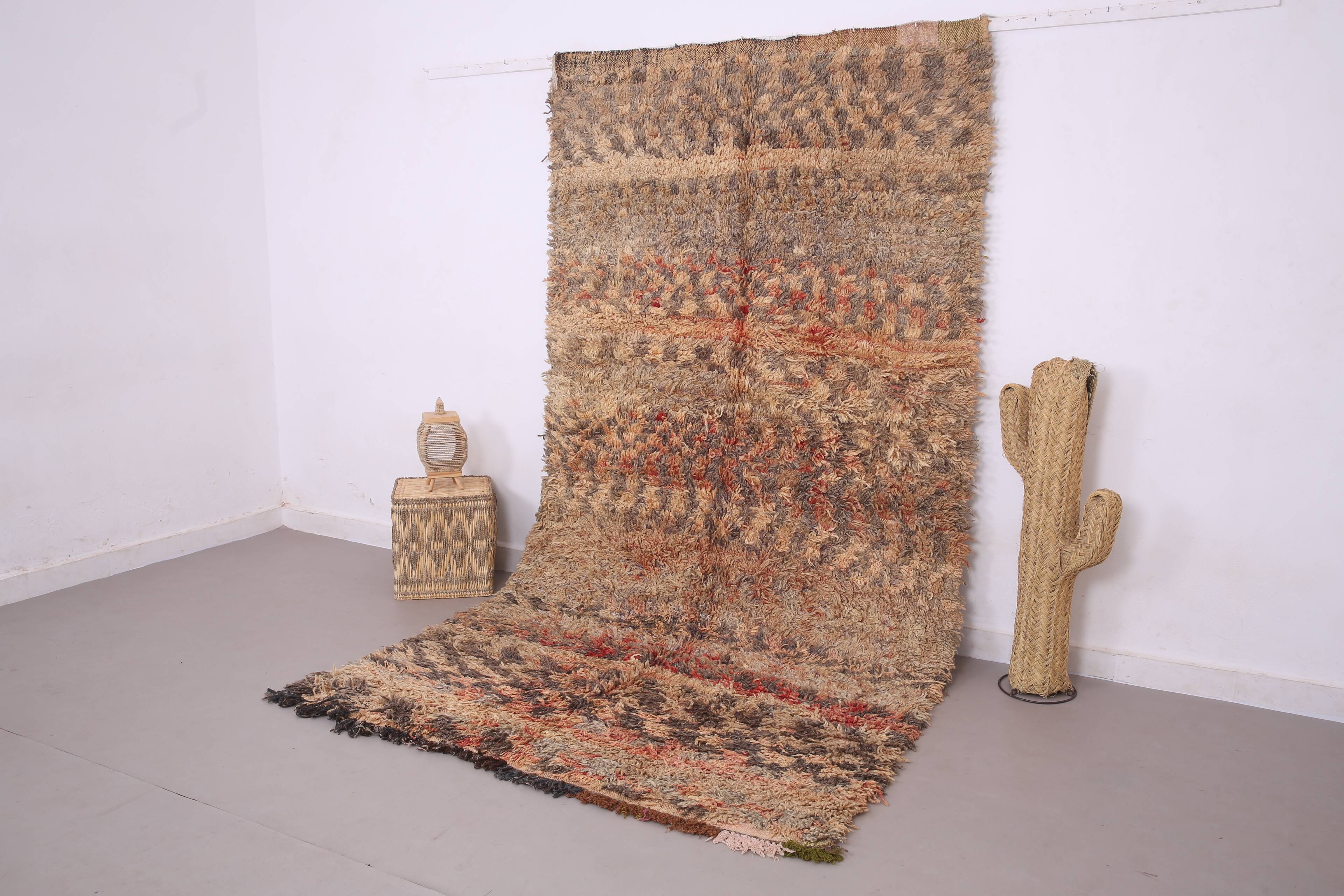 Shag Vintage Moroccan Rug 166 x 318 cm - Old Berber Wool rug handmade